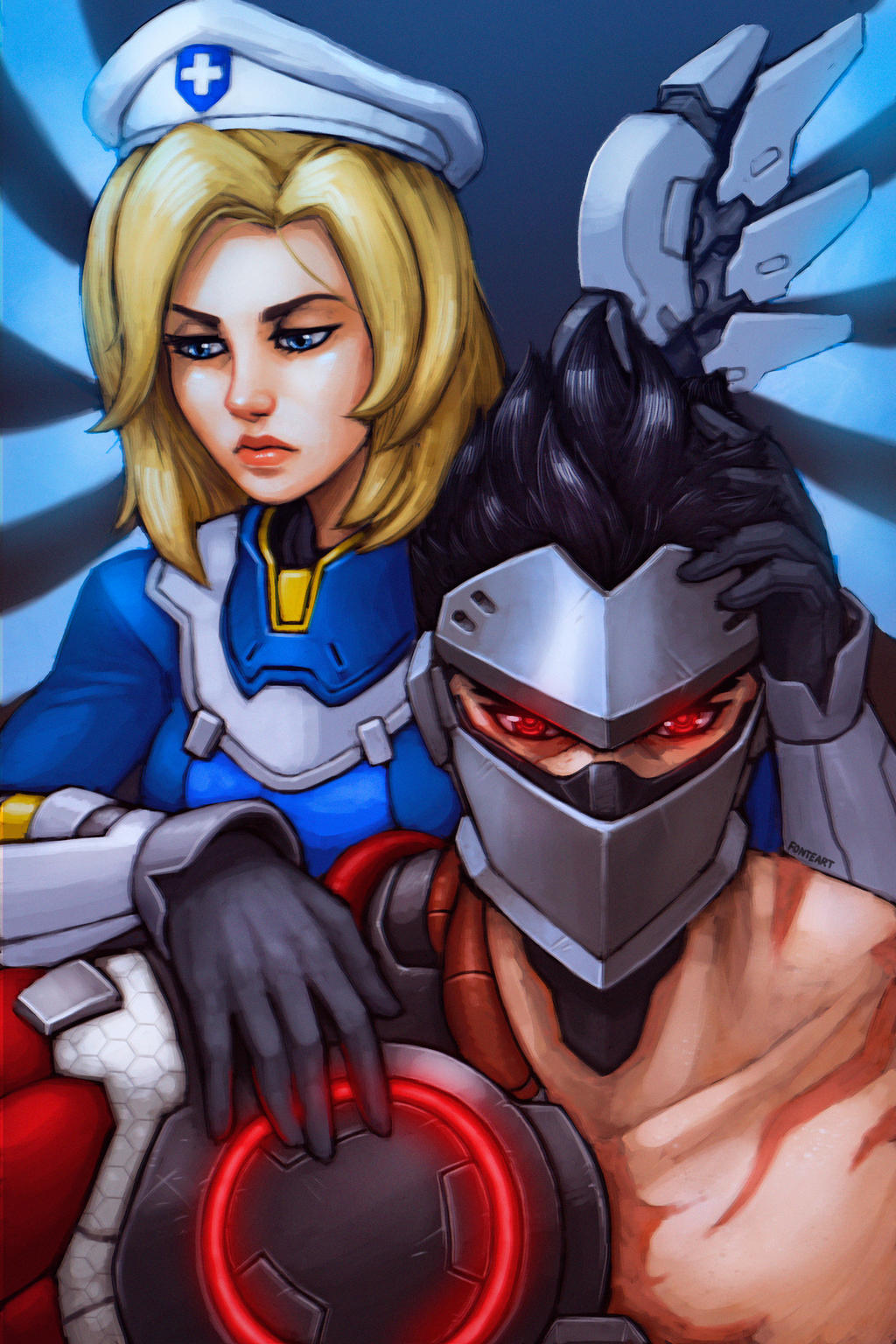 Overwatch Uprising - Mercy and Genji