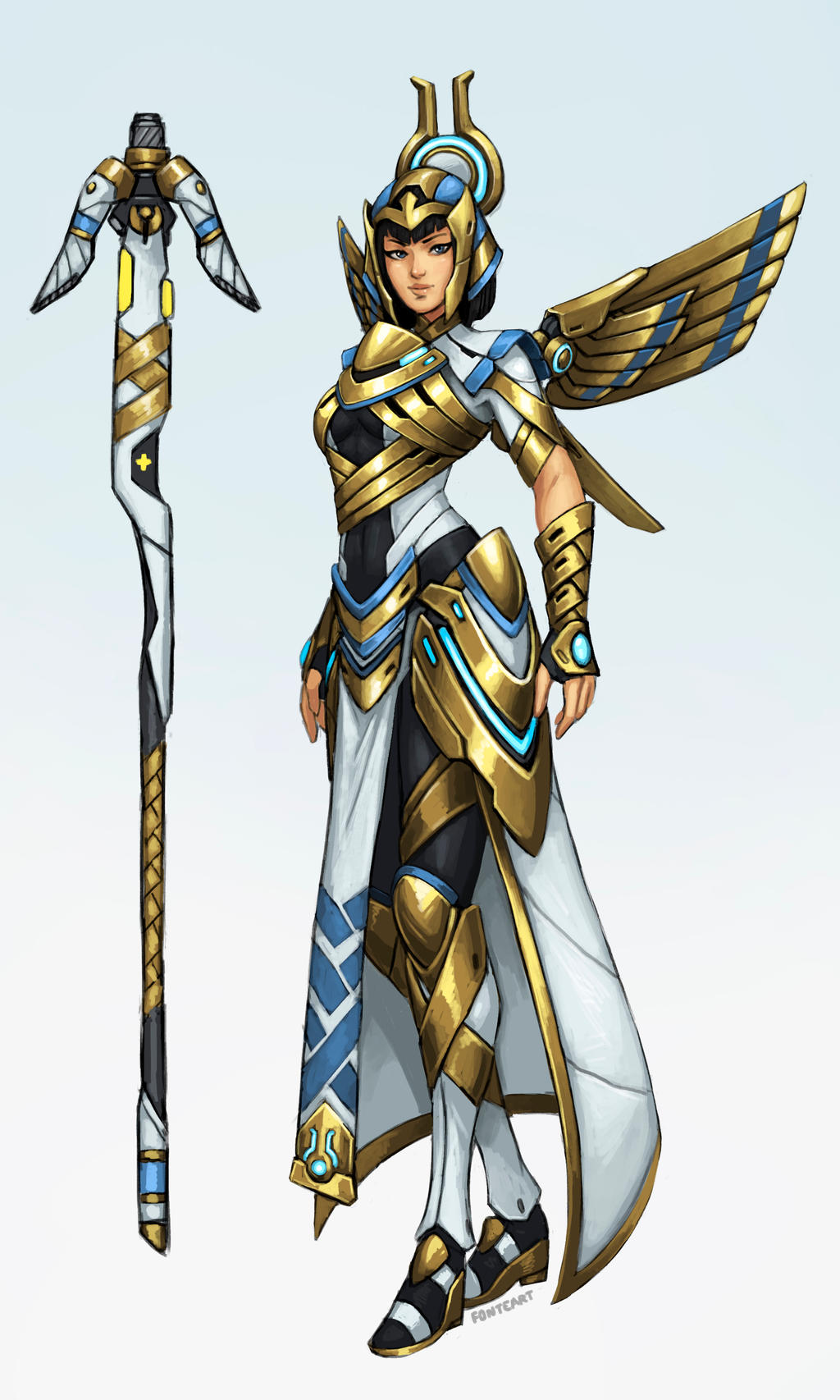 Overwatch fan-skin: Deity Mercy
