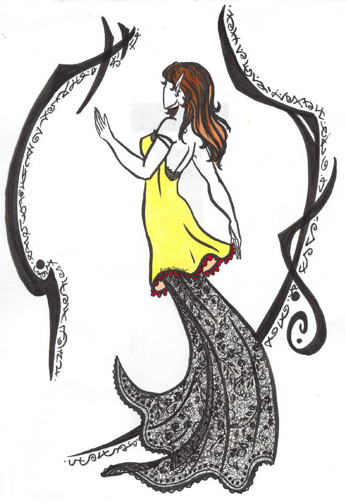 Yellow Lace by LadyBloodFlower on DeviantArt
