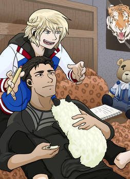 Yurio and Otabek (Yuri on Ice)