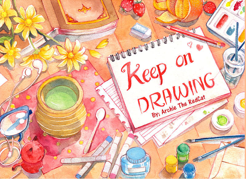 Keep On Drawing Cover By Archie The RedCat On DeviantArt keep-on-drawing-cover-by-archie-the-redcat-on-deviantart