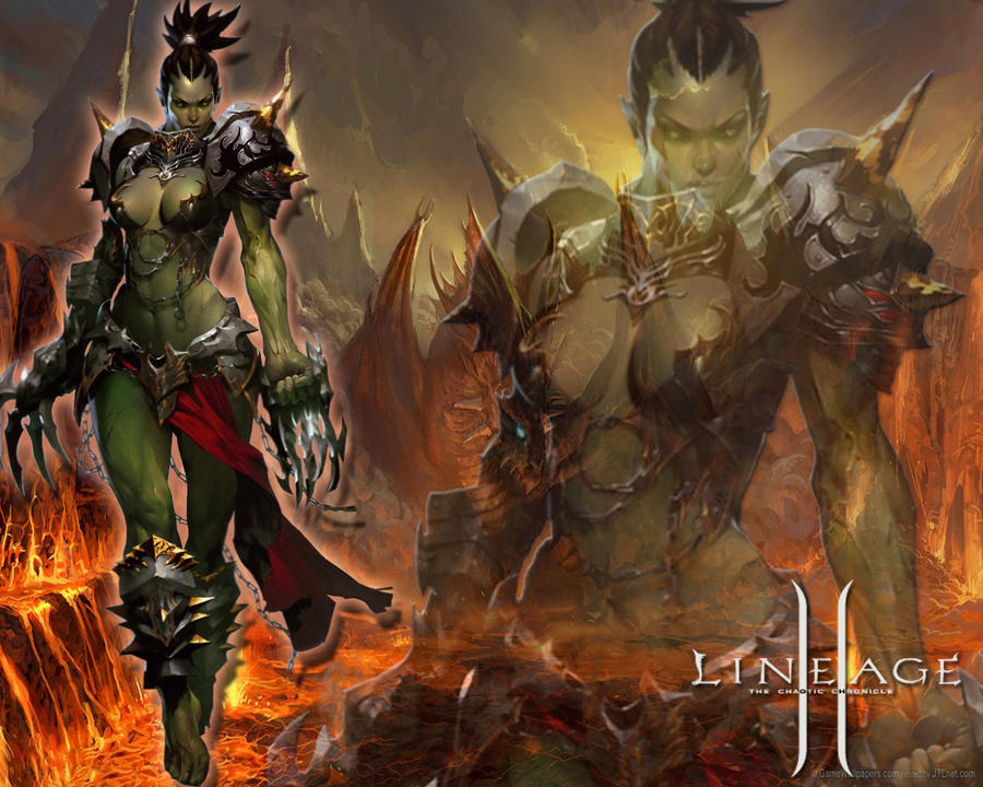 Lineage Female Orc Wallpaper