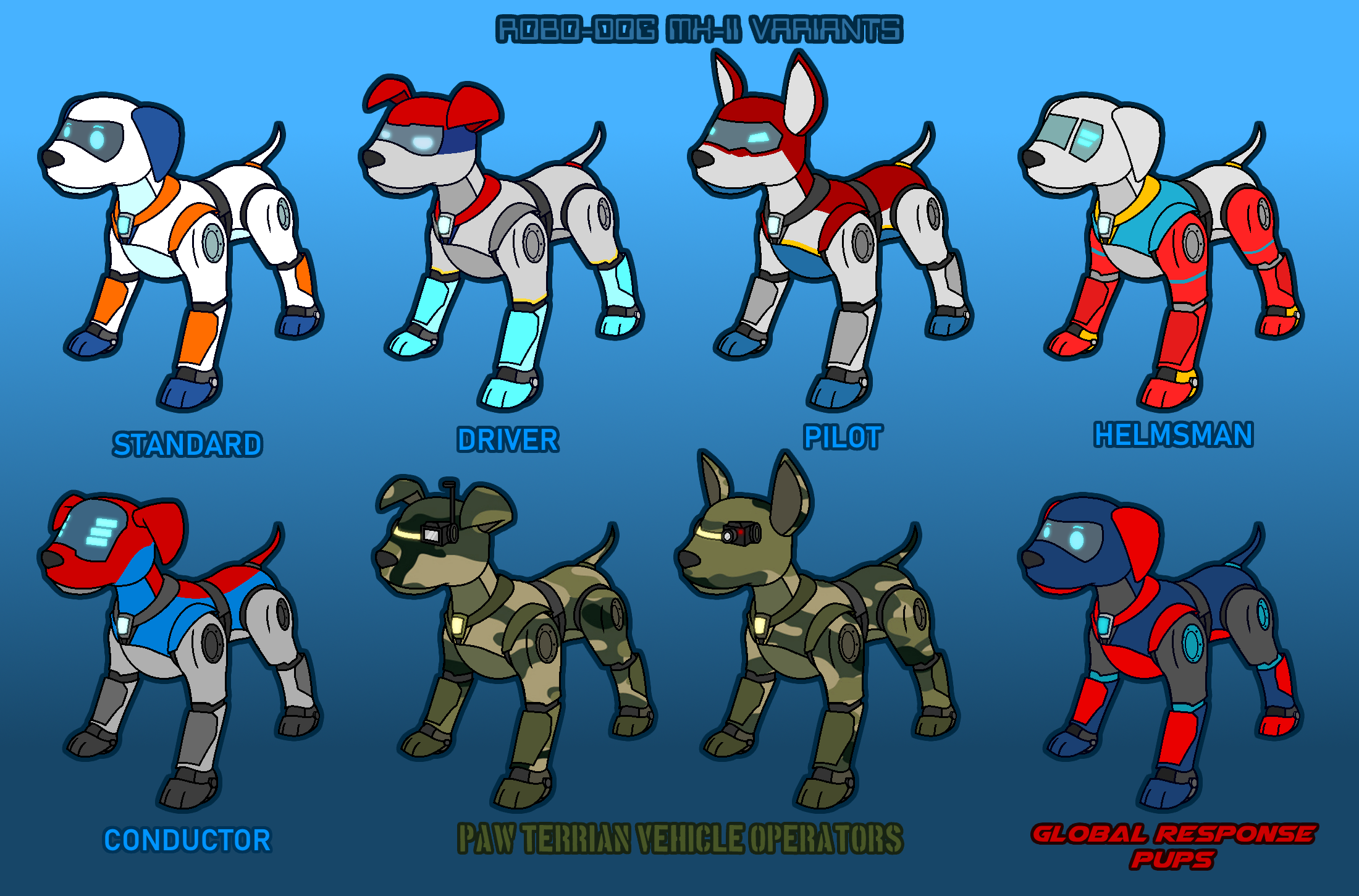 PAW Patrol: Robo-Dog (and more!) by nobodyherewhatsoever on DeviantArt