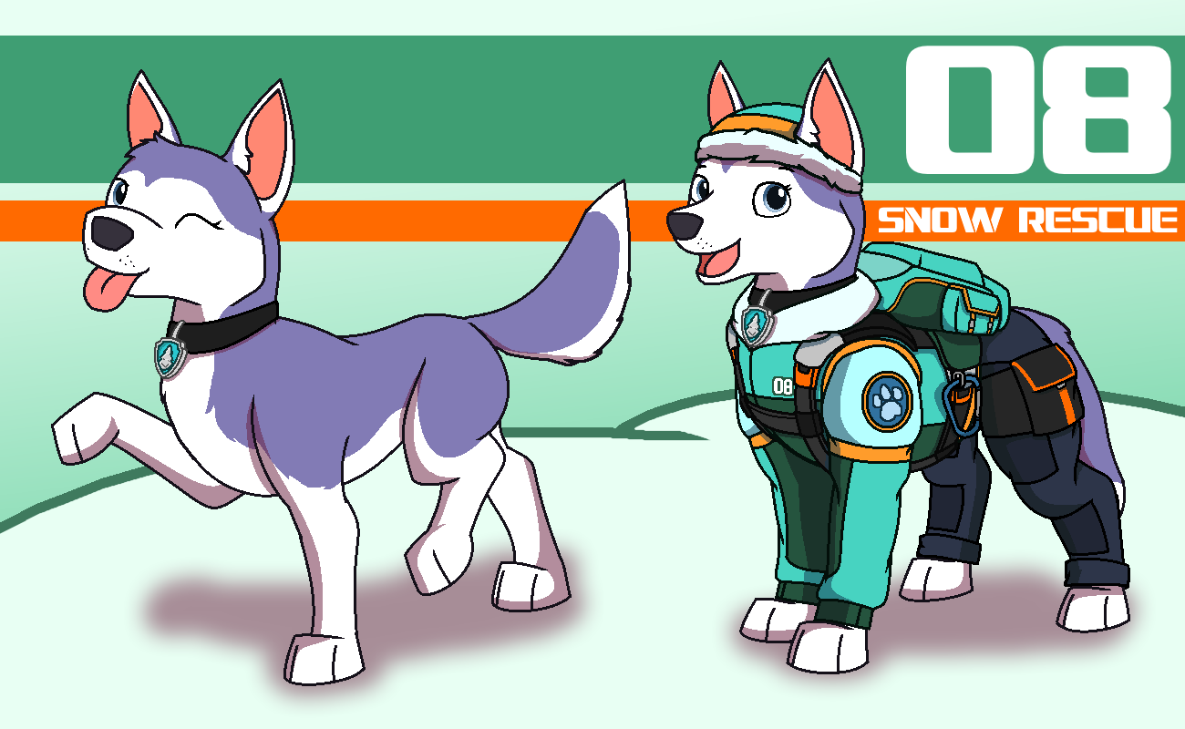 PAW Patrol Redesigned: Everest by nobodyherewhatsoever on DeviantArt