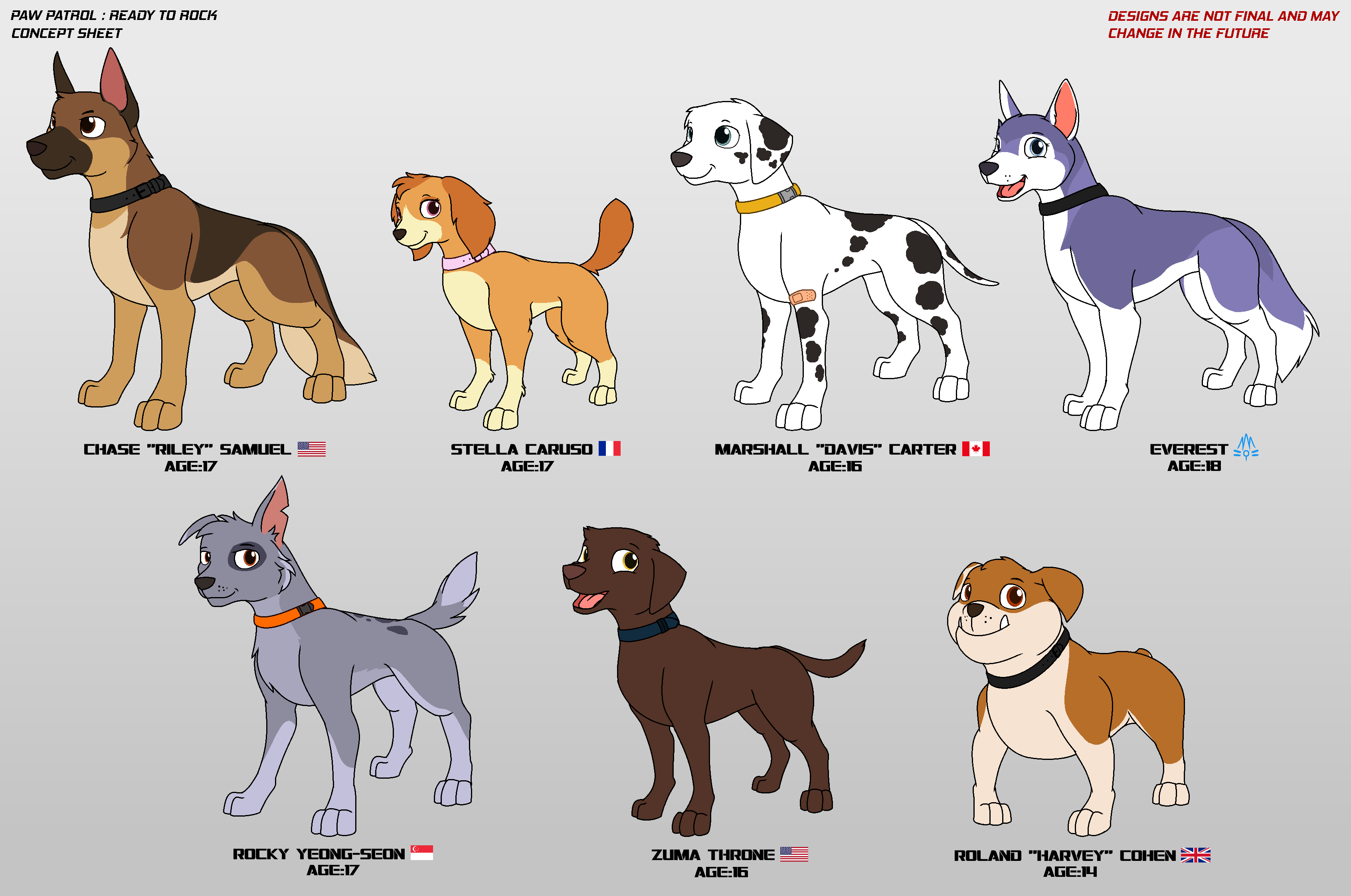 PAW Patrol : Ready To Rock Concept Art by nobodyherewhatsoever on DeviantArt