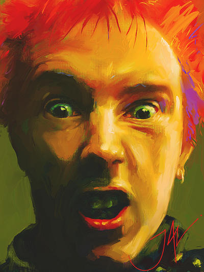 JOHNNY ROTTEN- Oil Version by JALpix on DeviantArt