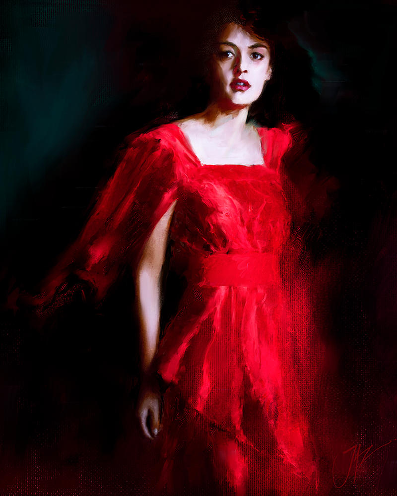 WOMAN IN RED