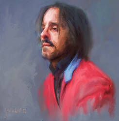 PORTRAIT OF A MAN IN RED COAT