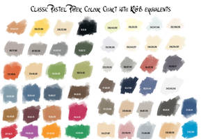 Pastel Chart Sheet wth RGB# Equivalents