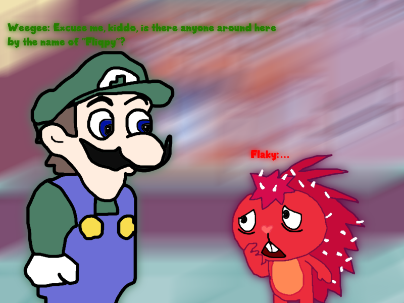 Weegee Meets Flaky (Youtube Poop + HTF Fanart) by PetarMeMeMakerarts on ...