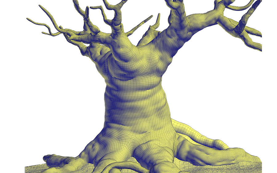 tree modeling process by Monstrostudio on DeviantArt