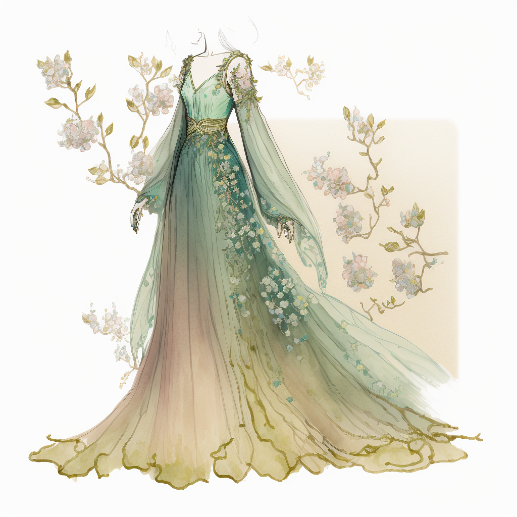 Spring - Fantasy Gown (25) by AmadiHunt on DeviantArt
