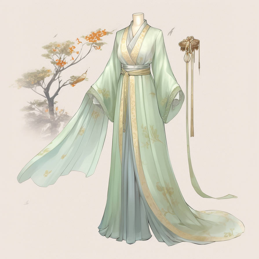 Full Character Flowing Robe Spring - Fantasy Robes (24) by AmadiHunt on DeviantArt