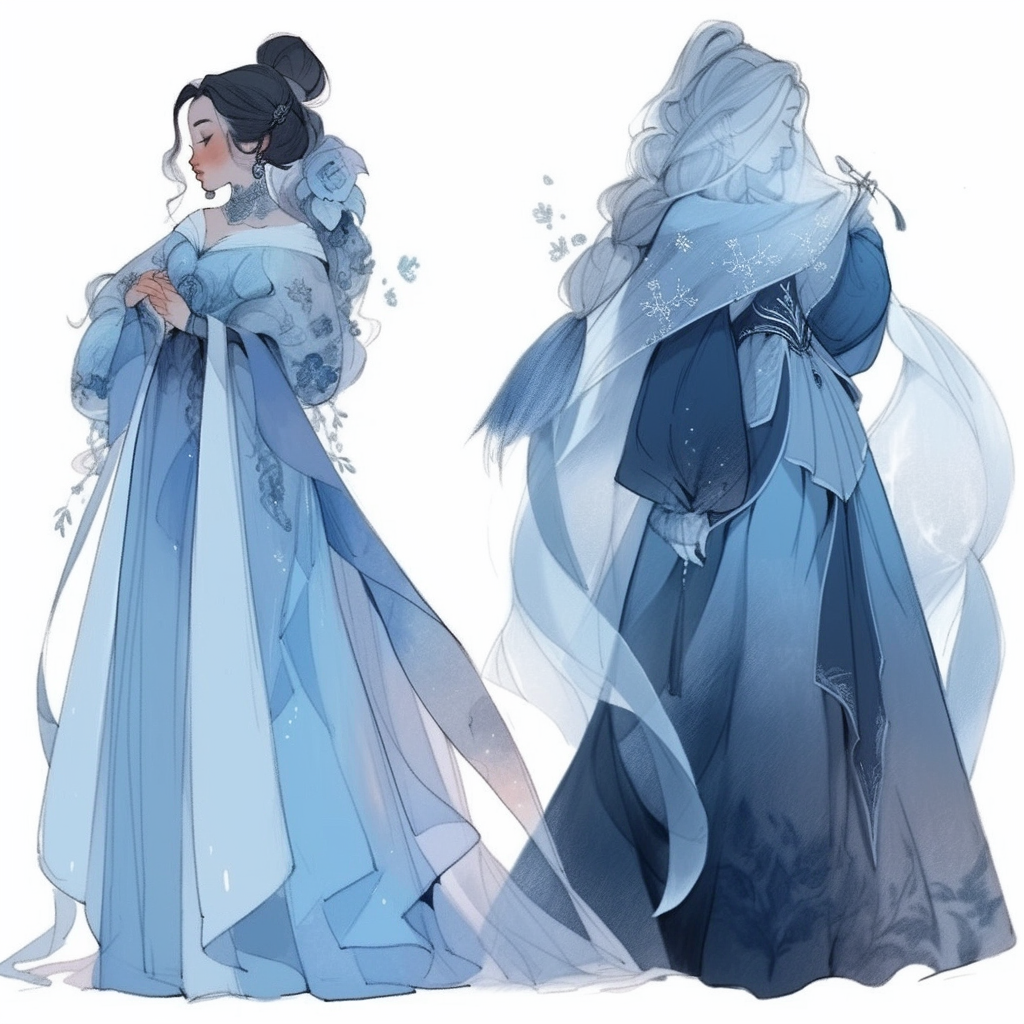 Full Character Flowing Robe Blue - 03 - Fantasy Robes (13) by AmadiHunt on DeviantArt