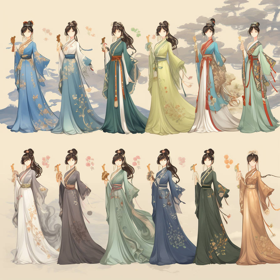 Fantasy Robe Pattern Seasons - Fantasy Robes (26) by AmadiHunt on DeviantArt