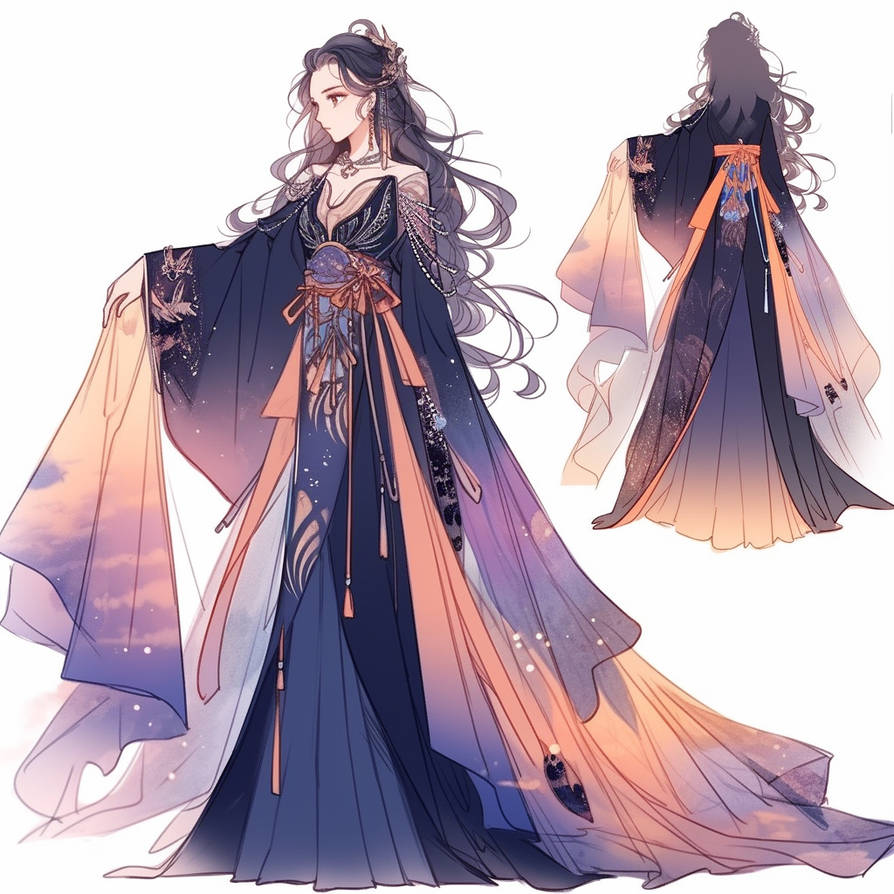 Fantasy Robe Pattern Sunset - A02 - Fantasy Robes (131) by AmadiHunt on DeviantArt
