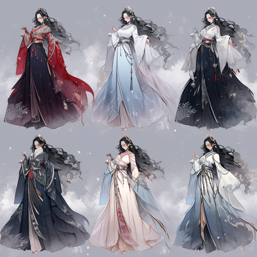 Two Time Character With Robe Winter - A - Fantasy Robes (223) by AmadiHunt on DeviantArt