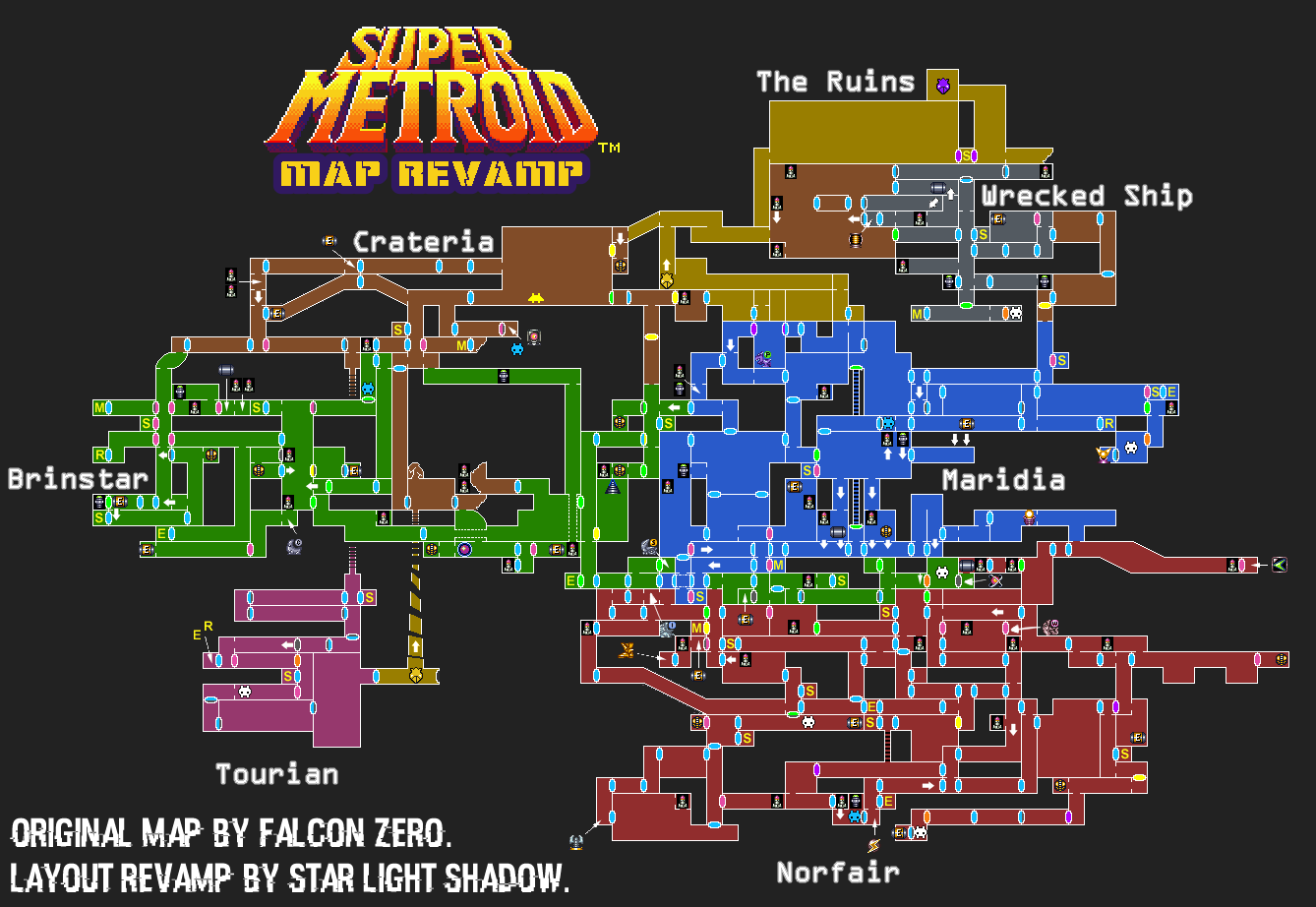 Super Metroid Full Map. 