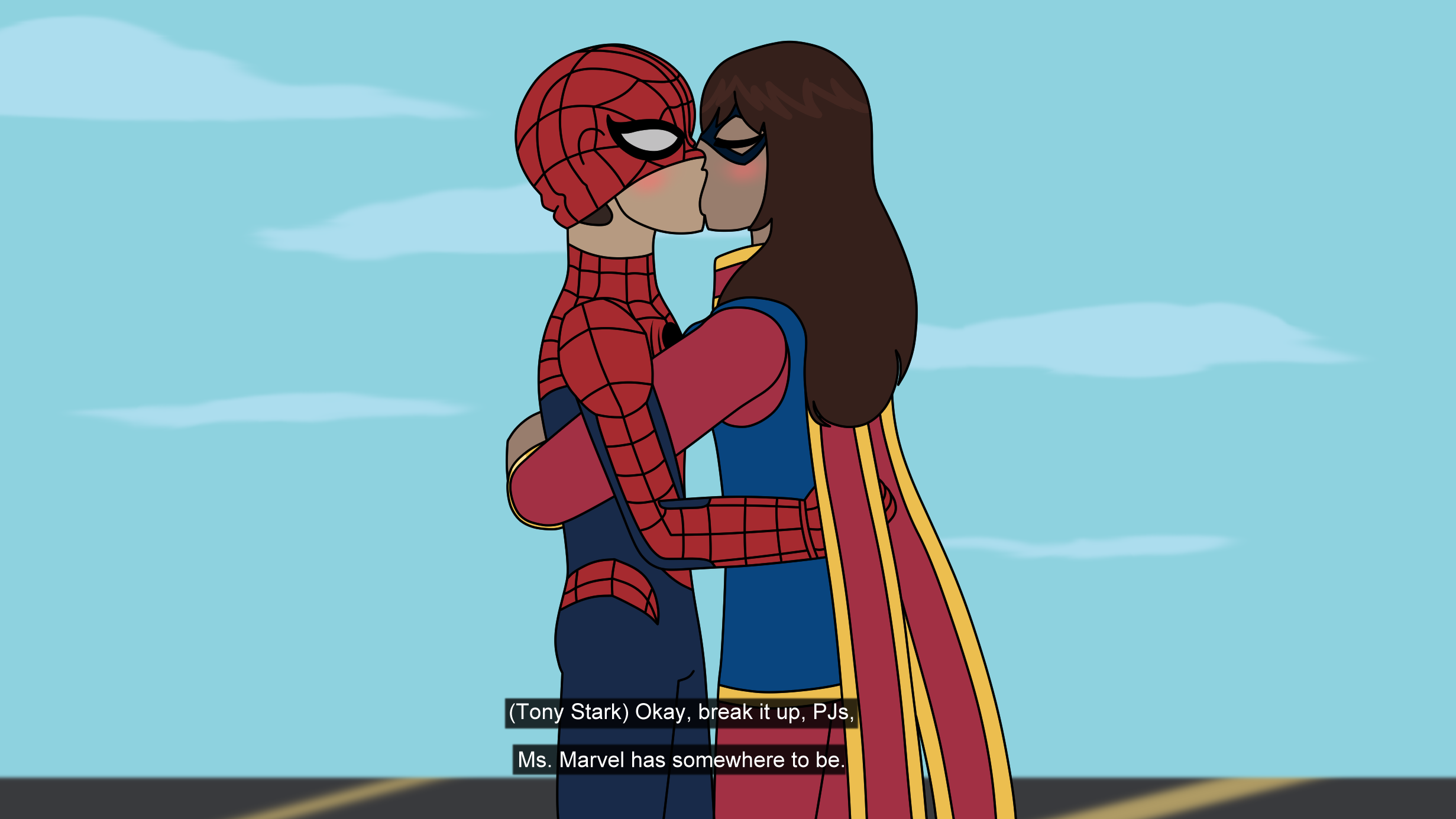 ms marvel and spider man
