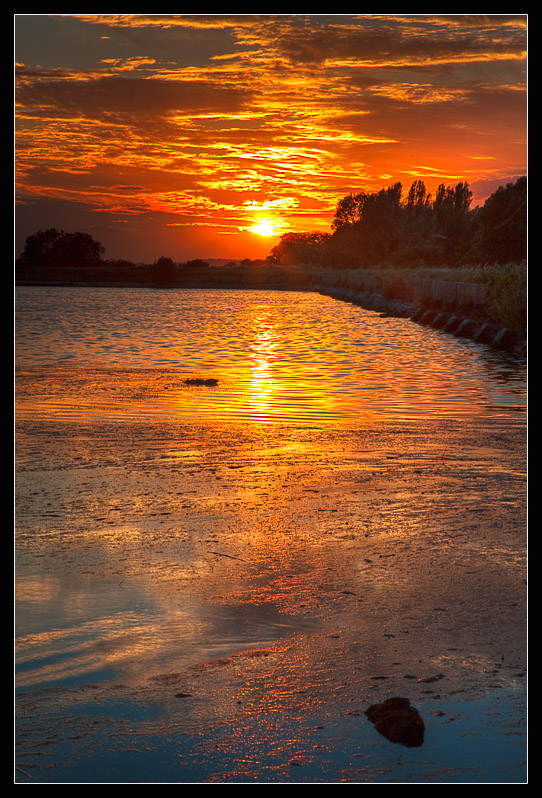 Sundown over the Reservoir