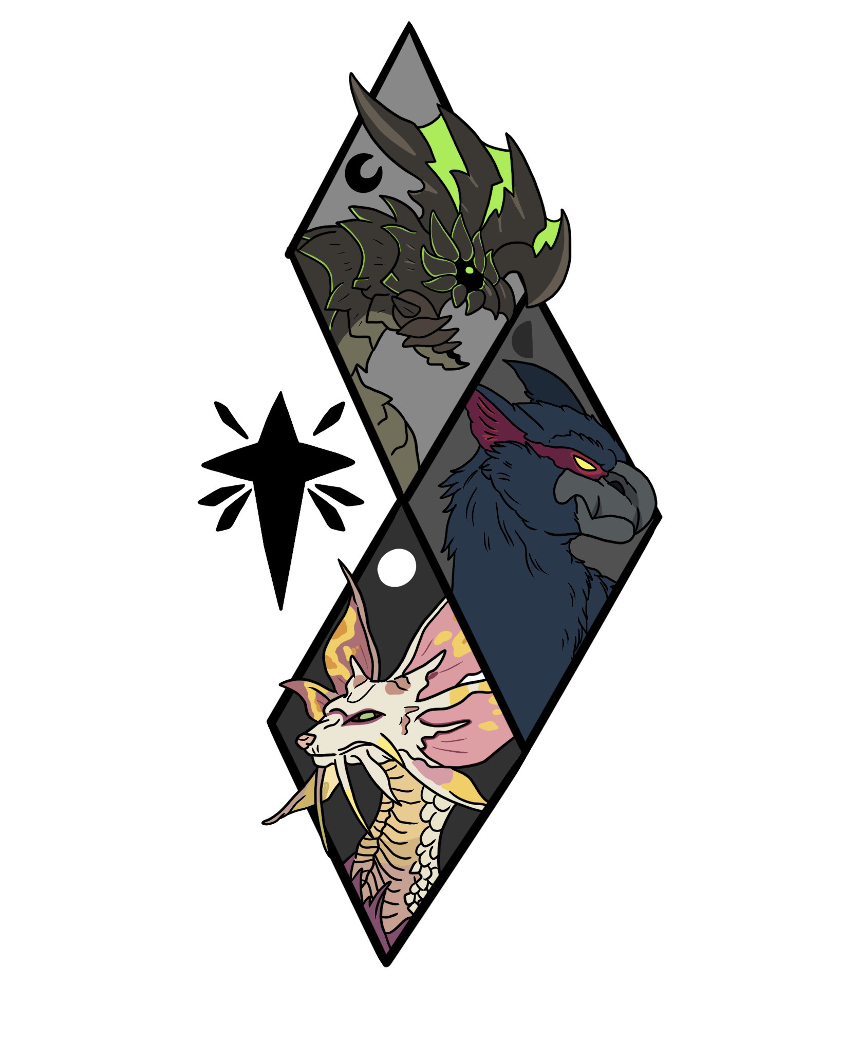 Mh tattoo design by omegafloofypoof on DeviantArt