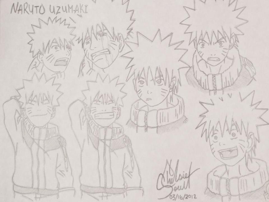 The Many Faces of Naruto Uzumaki by chelsie0722 on DeviantArt