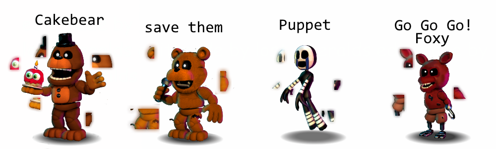 Redraw of some FNaF Minigames Sprites by FICTiONBEELF on Newgrounds