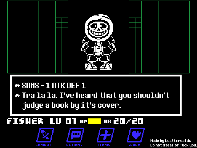 Necho!ALTERTALE - Sans Fight Mockup] by NechosCoolDumpster on DeviantArt