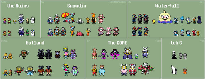 [overexaggarated special - UNDERTALE CAST SPRITES]