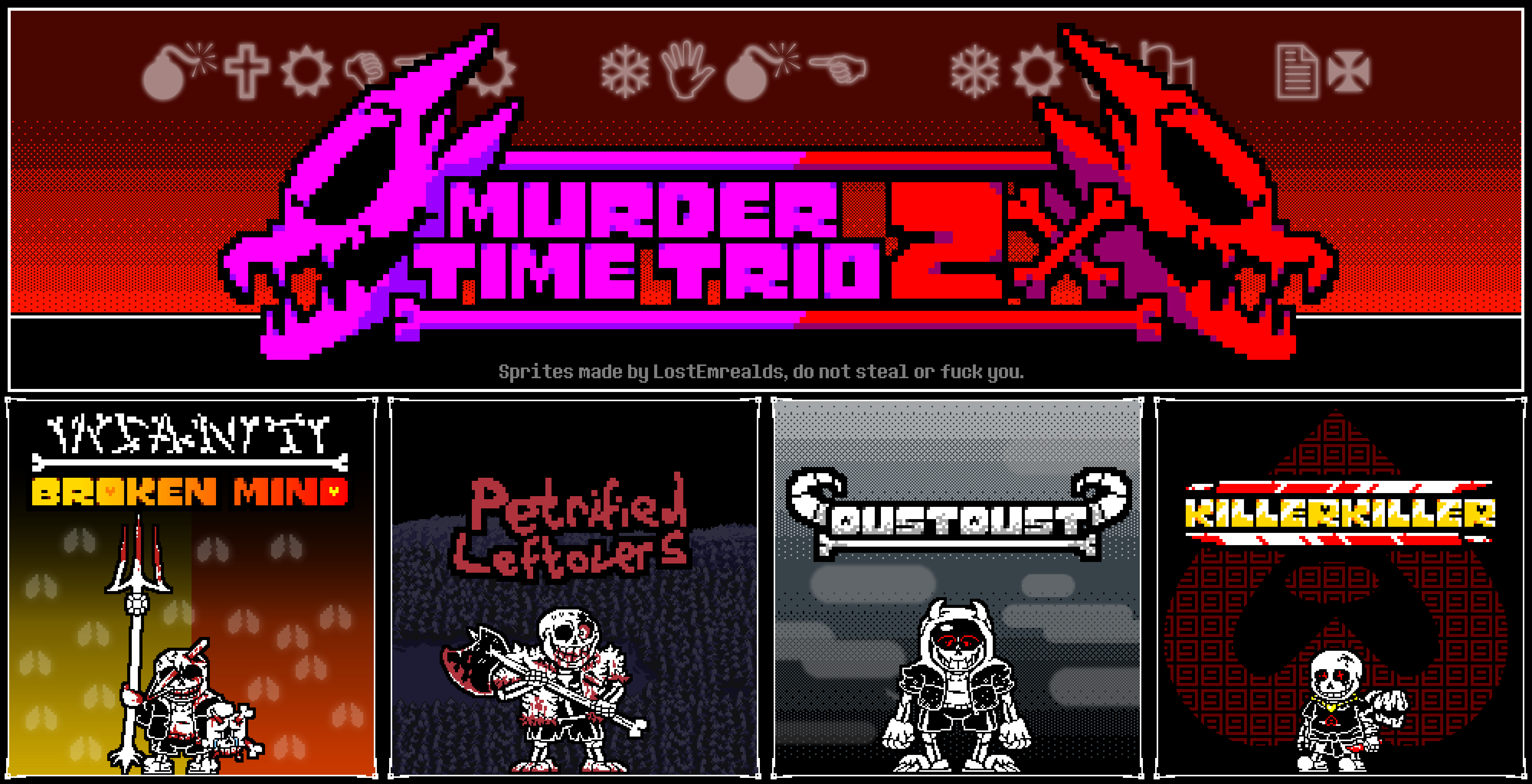 Murder Time Trio Battle Royale (Murder!sans vs Killer!sans vs