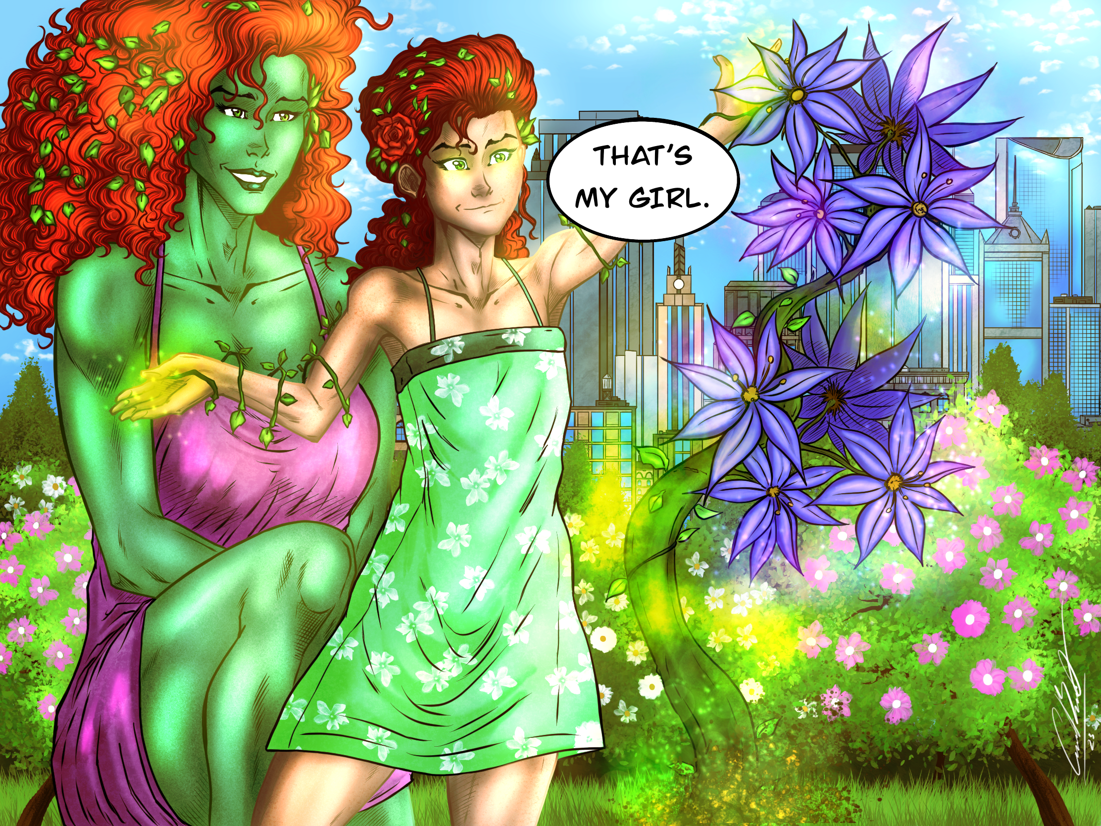 I Vi Roses Fansly Ivy and Rose - At the park by CesarBarreraJR93 on DeviantArt