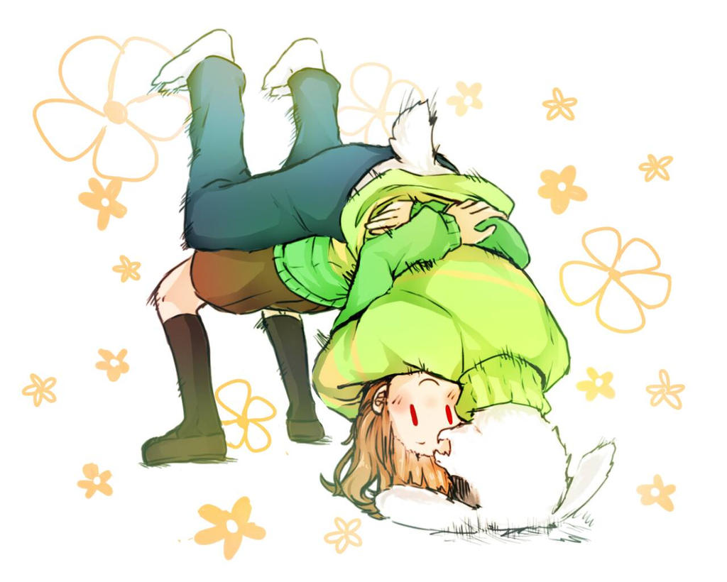 chara x asriel by ShinnieShys on DeviantArt