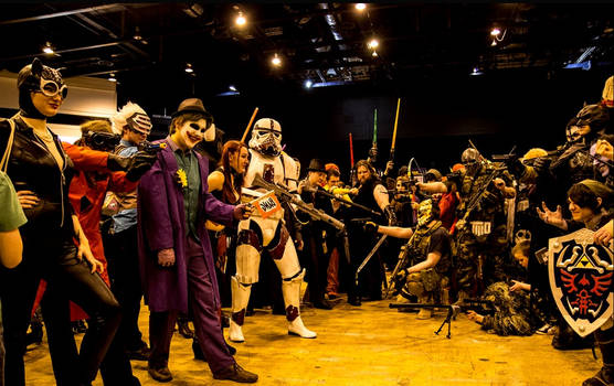 Cosplay Cardiff film and comic con 2014 stand off