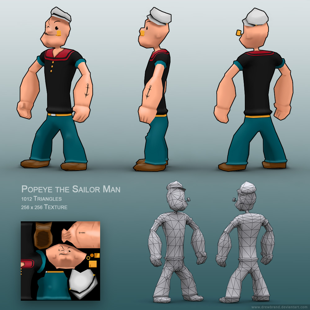 Popeye - Low Poly