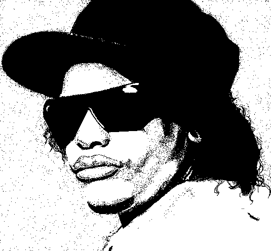 Eazy E Black And White Drawing
