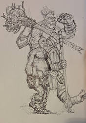 Ballpoint pen Orcish duo