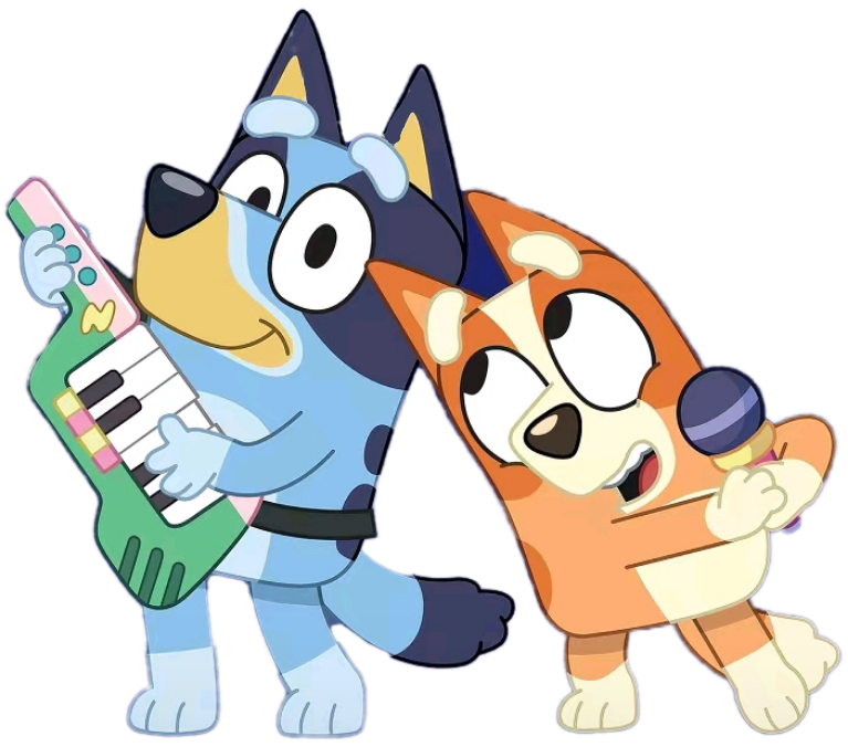 Bluey As Rapper Bluey and bingo singing songs by rudjoseph543 on DeviantArt