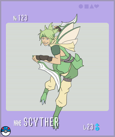 Gijinka Pokemon- Scyther