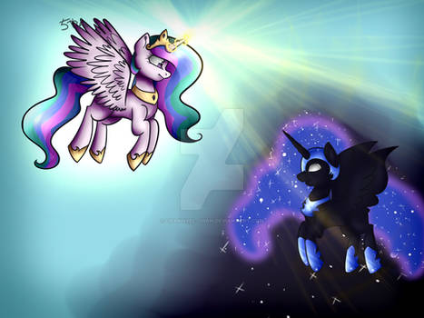 Princess Celestia wins Nightmare Moon