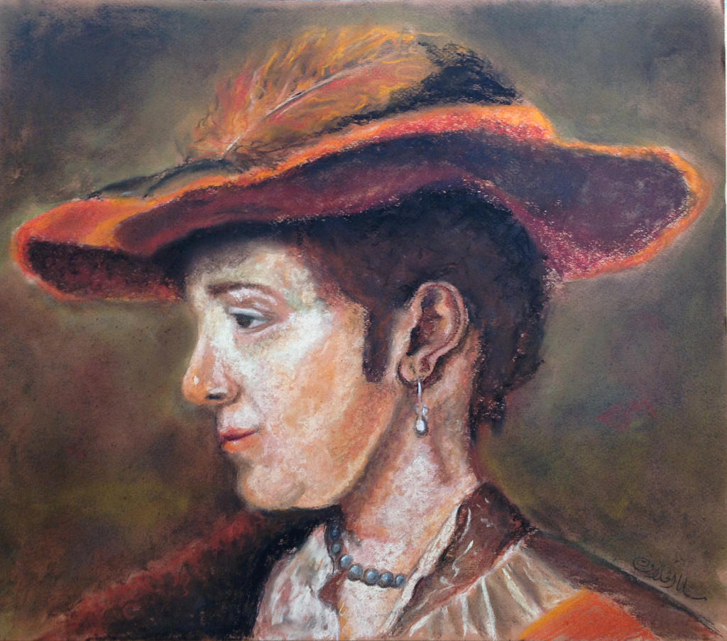 Pastel Copy of Rembrandt