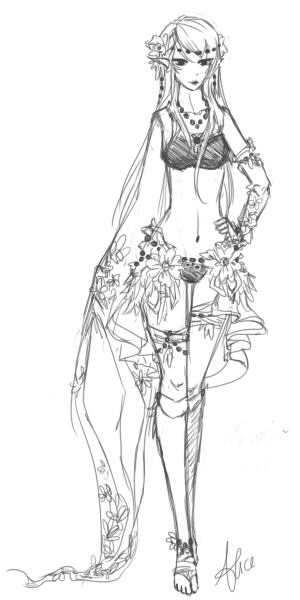 OC Sketch -- Fantasia