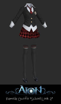 AION Female Outfit School Look 2
