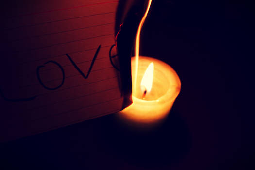 Our love caught on fire..