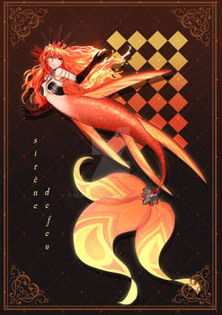 [CLOSE] ADOPTABLE: Siren de feu | Fire Mermaid