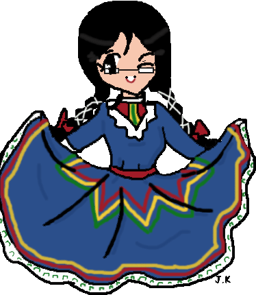 Josy esta vestida con traje tipico de Jalisco by neniths on DeviantArt