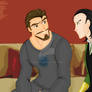 Tony Stark and Loki Disney Style