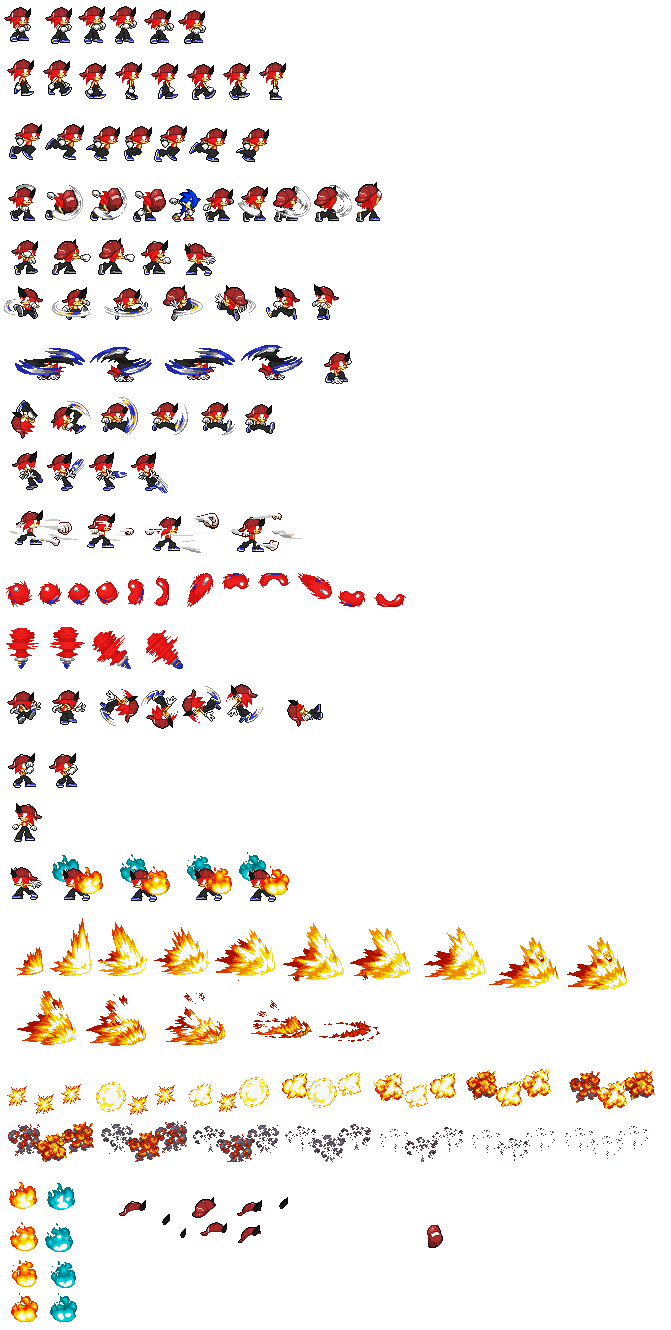 Sonic Sprites v1 (WIP) by AxelFlox on DeviantArt