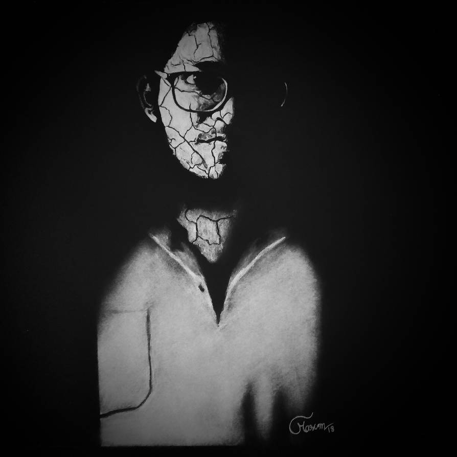 Self-Portrait inverted drawing by MasumsArtistry on DeviantArt
