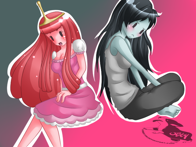 Princess Bubblegum and Marceline