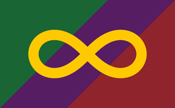 A Flag for Autism Rights (Green-Purple-Red)